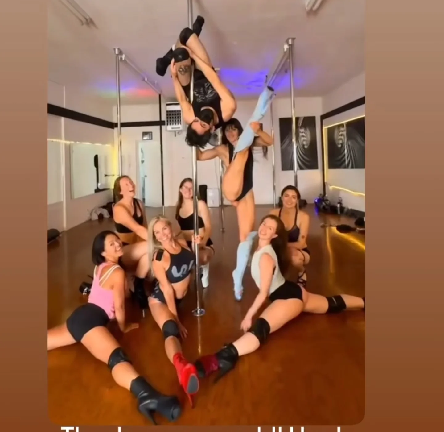 Instagram story of the group after Polina Zueva's workshop at Ms Tryss Boutique in Monterey.